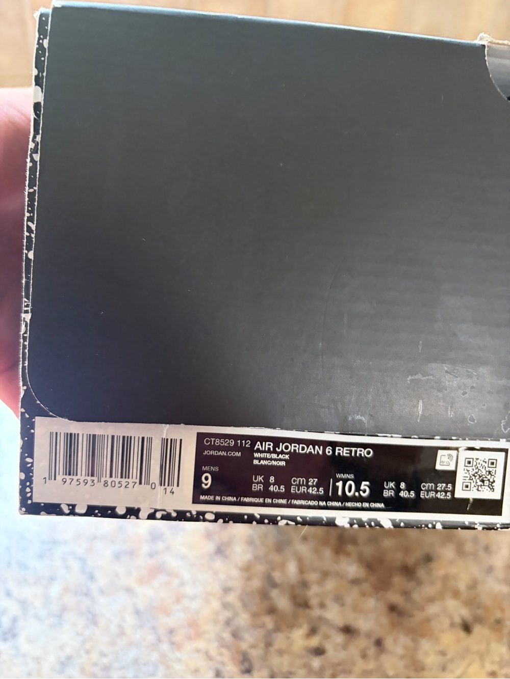 Jordan 6 Reverse Oreo - Picture 6 of 6